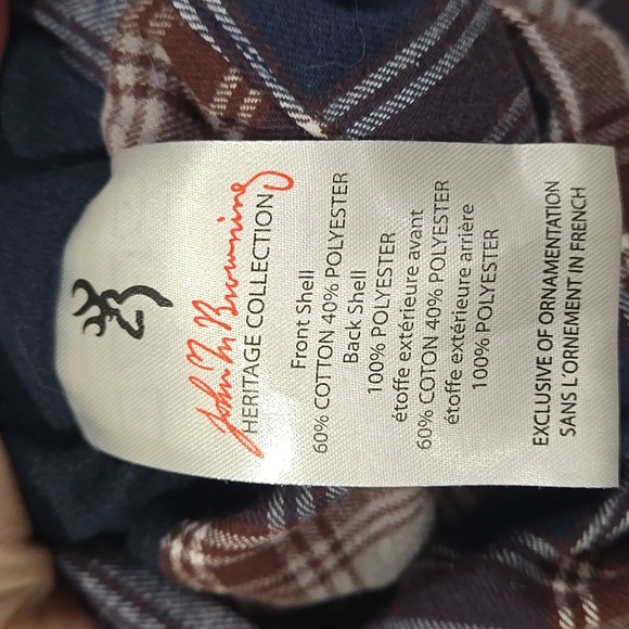 Browning Heritage Collection Navy Quilted Reversible Chore/Utility Jacket - Picture 13 of 15